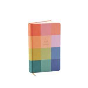 Bookcloth Journal - Rainbow Check